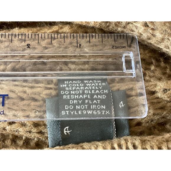 Dots Women's 3X Brown Open Front Draped Cardigan Sweater Acrylic Winter - Picture 8 of 12